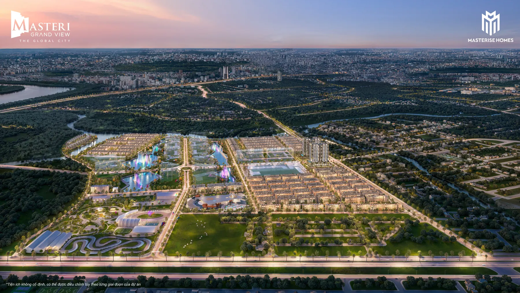 Phối cảnh tổng thể khu đô thị The Global City